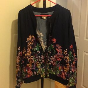Merona Floral Bomber Jacket